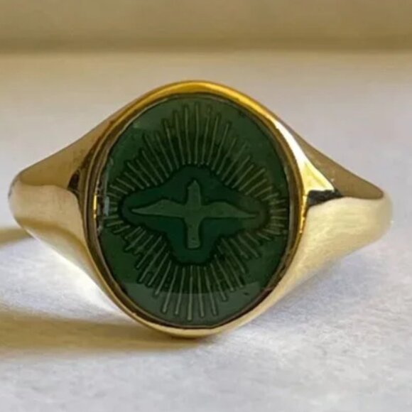 Miansai Gold Vermeil Dove Ring - Picture 4 of 5